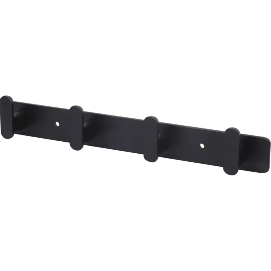 Wandkapstok Joe zwart aluminium 295 mm