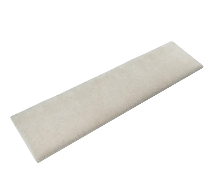 Wandkussen linnen taupe 120x30 cm