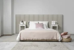 Wandkussen linnen taupe 120x30 cm