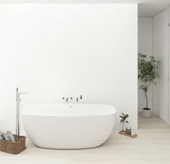 Wandpaneel kunststof Allora wit mat 260x90 cm, dikte 5mm 2,34 m²