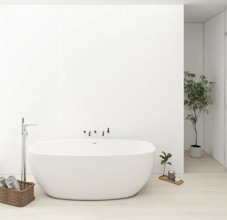Wandpaneel kunststof Allora wit mat 260x90 cm, dikte 5mm 2,34 m²