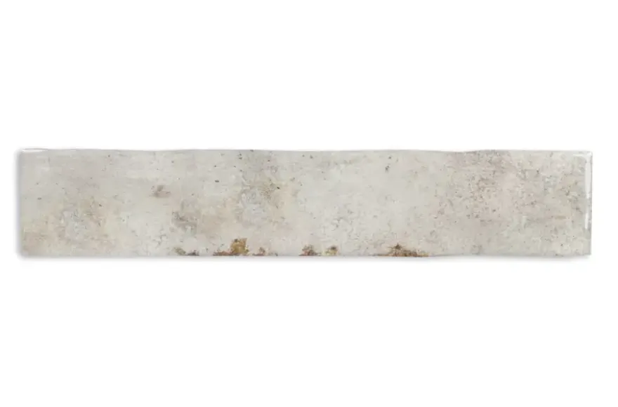 Wandtegel Fermo glanzend 5 cm x 25 cm keramiek grijs 0,763 m²