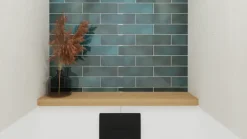 Wandtegel Lush blauw 6,9 cm x 24 cm keramiek 0,53 m²