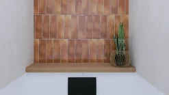 Wandtegel Lush 6,9 cm x 24 cm keramiek honing geel 0,53 m²