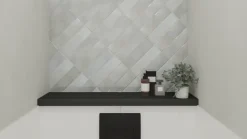 Wandtegel Lush 6,9 x 24 cm keramiek grijs 0,53 m²