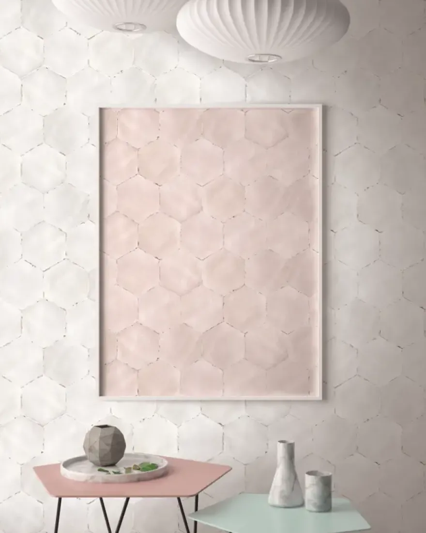 Wandtegel Odensa wit 14x16 cm 0,5m²