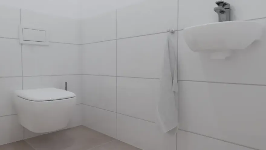 Wandtegel wit 60 x 30 cm keramiek 1,8 m²