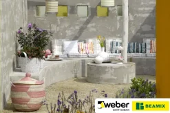 Weber Beamix decoratieve buitenstuc tuinmortel 20 kg