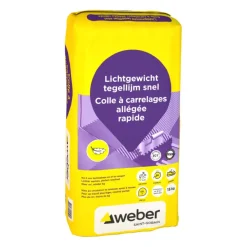 Weber Beamix lichtgewicht tegellijm snel 15 kg