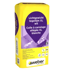 Weber Beamix lichtgewicht tegellijm XL wit 15 kg
