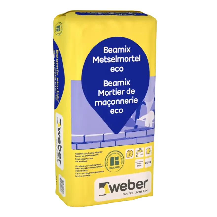 Weber Beamix metselmortel universeel grijs 20 kg