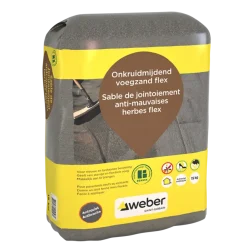 Weber Beamix onkruidmijdend voegzand flex antraciet 15 kg