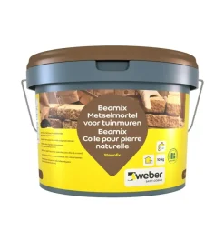 Weber Beamix steenfix metselmortel voor tuinmuren grijs 10 kg