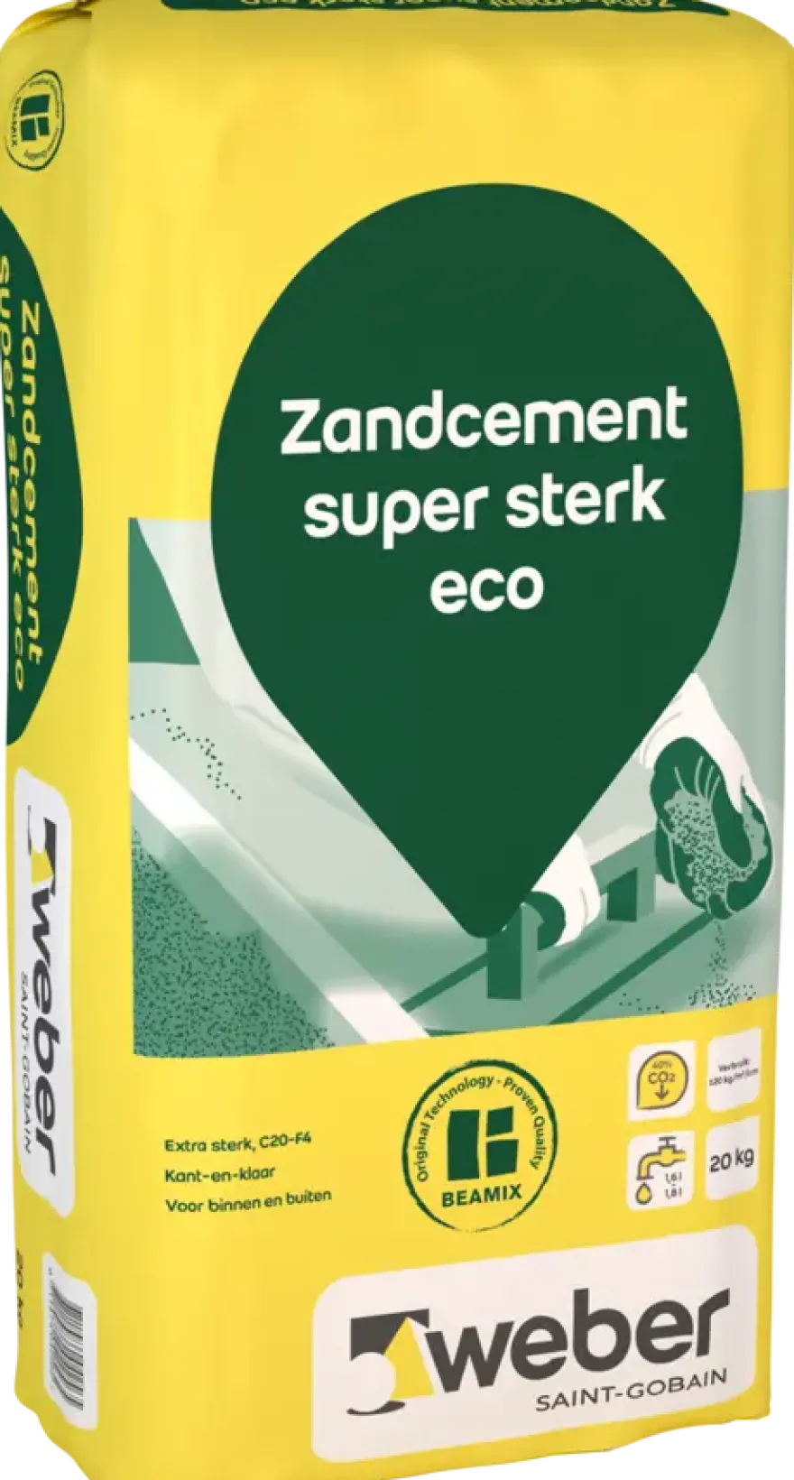 Weber Beamix zandcement super sterk eco 20 kg