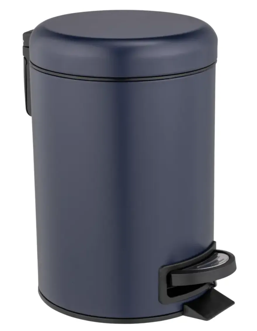 Wenko afvalemmer Leman donkerblauw