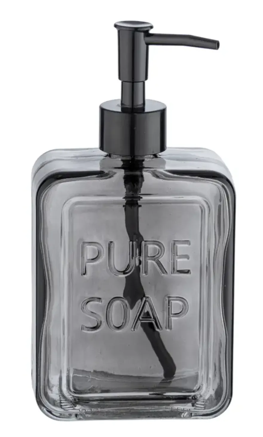 Wenko Pure Soap zeepdispenser glas grijs