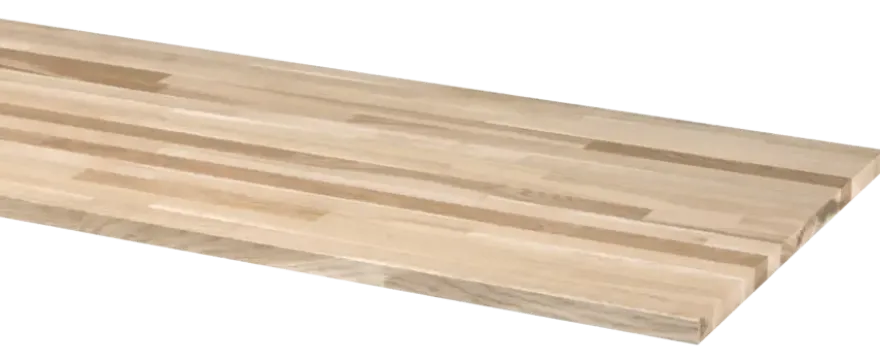 Werkblad massief eiken 250x61 cm 26 mm