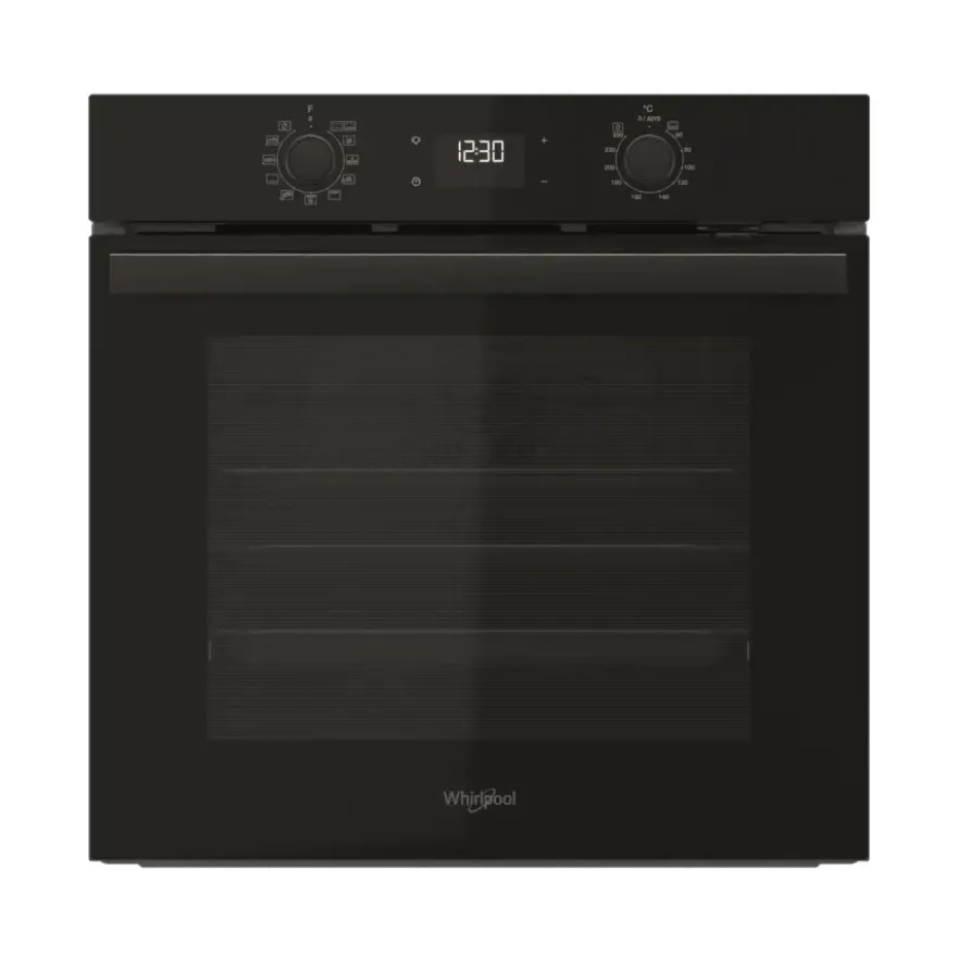 Whirlpool Oven multifunctioneel 60cm zwart hydrolyse