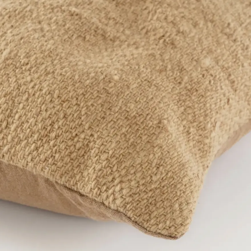 Woven kussen l.bruin - l55xb35xh10cm