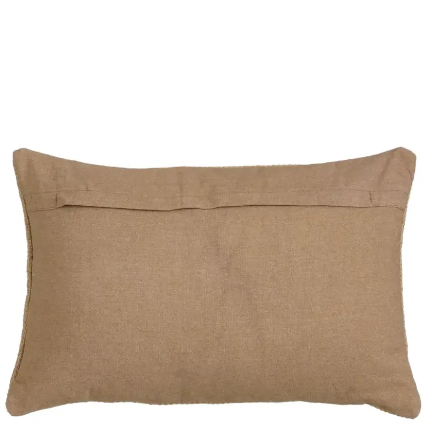 Woven kussen l.bruin - l55xb35xh10cm