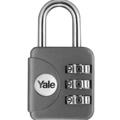 Yale Bagage Hangslot met cijferslot grijs