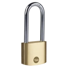 Yale Hangslot messing 40 mm met lange beugel