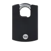 Yale Hangslot messing zware uitvoering 50 mm met zwarte body