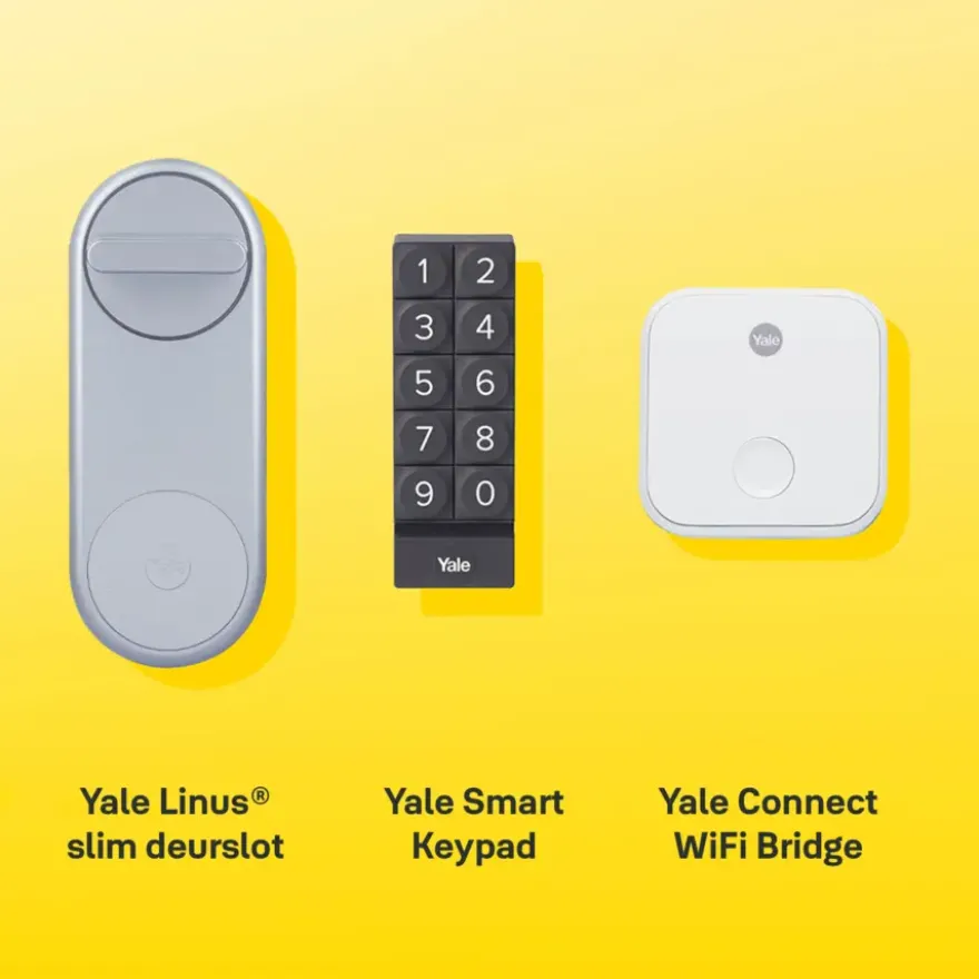 Yale Linus Slim deurslot zilver