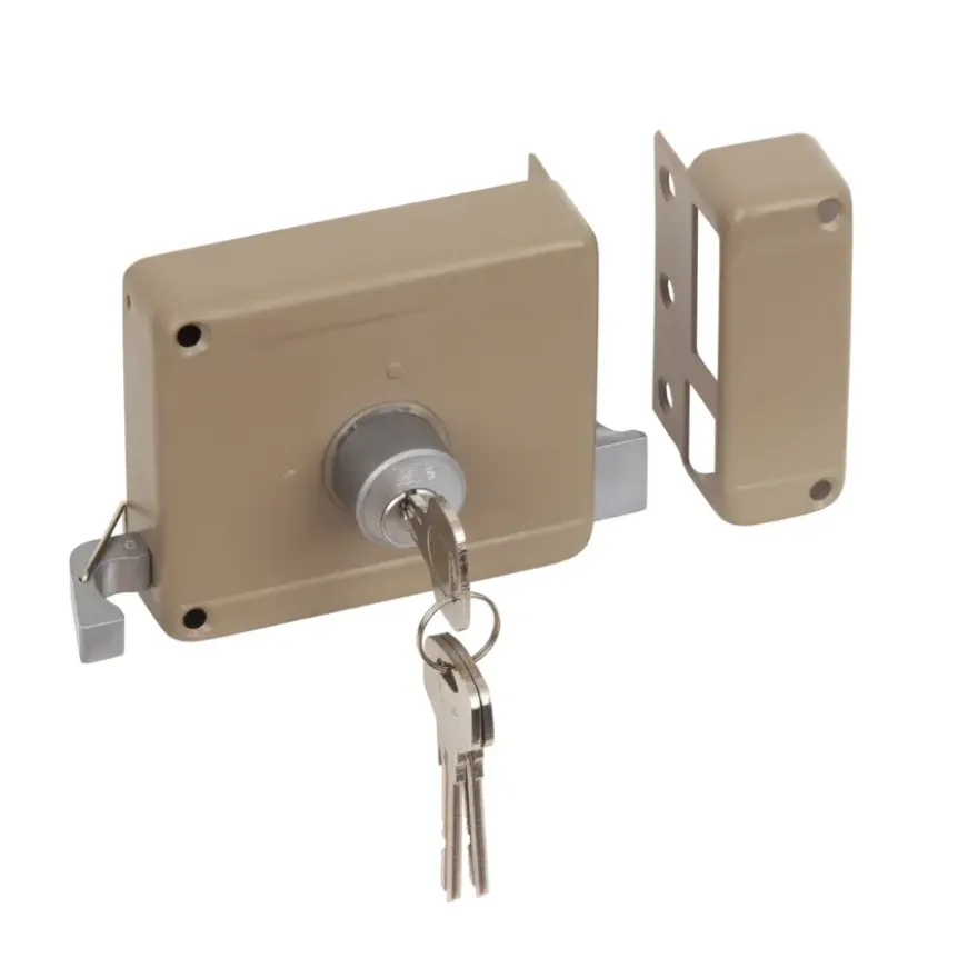 Yale Oplegslot met Buitencilinder Los Grijs Gelakt 614-50mm