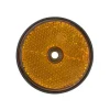 Zij-reflector rond 60mm geel