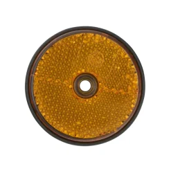 Zij-reflector rond 60mm geel