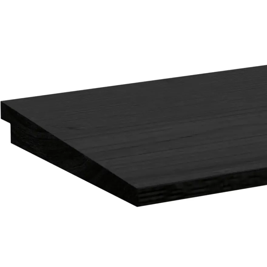 Zweeds rabat vuren hout zwart 1,2/2,7 x 19 x 240 cm